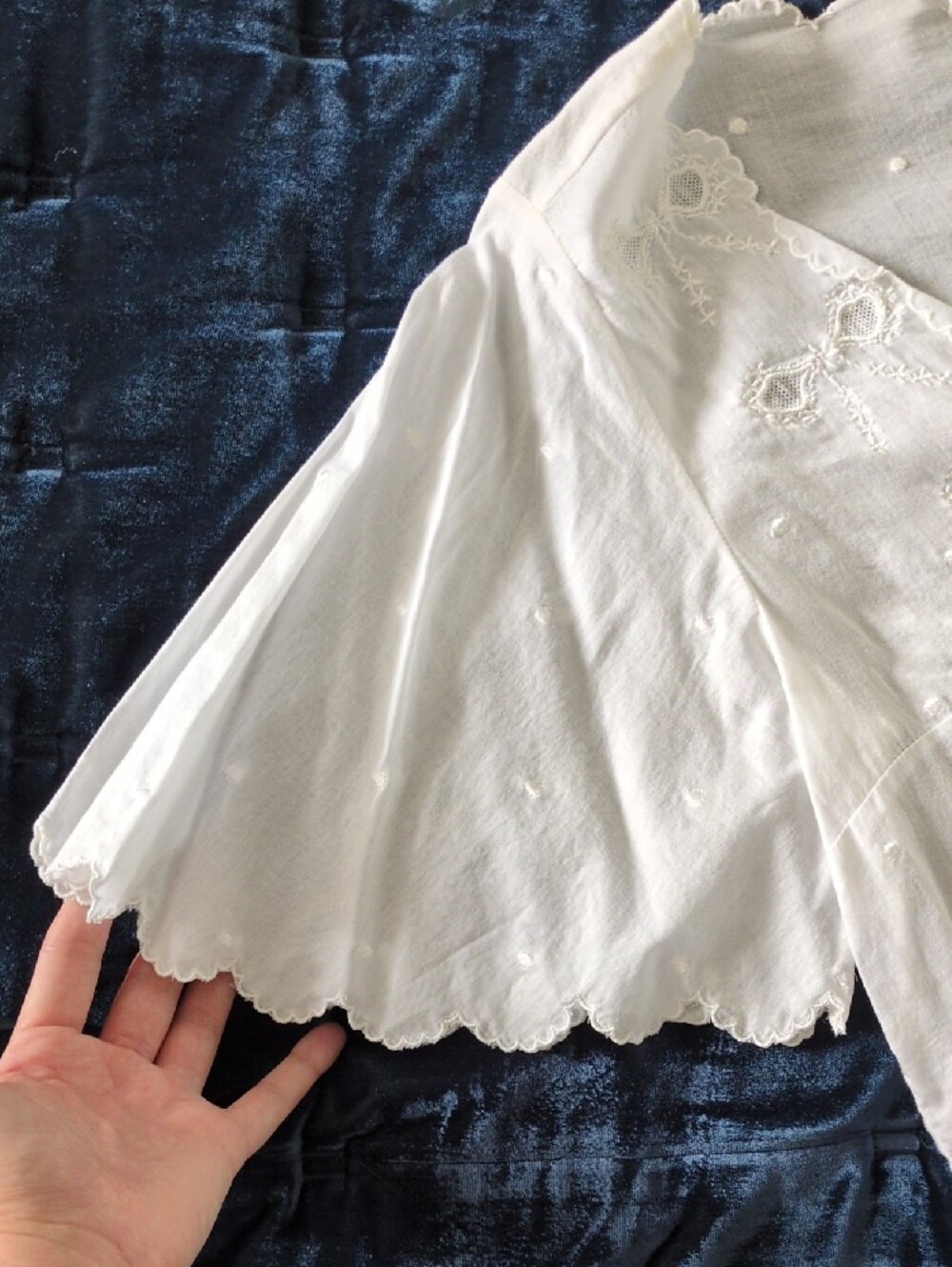 Doen Kacy Top, White Eyelet, Small - Picture 6 of 16